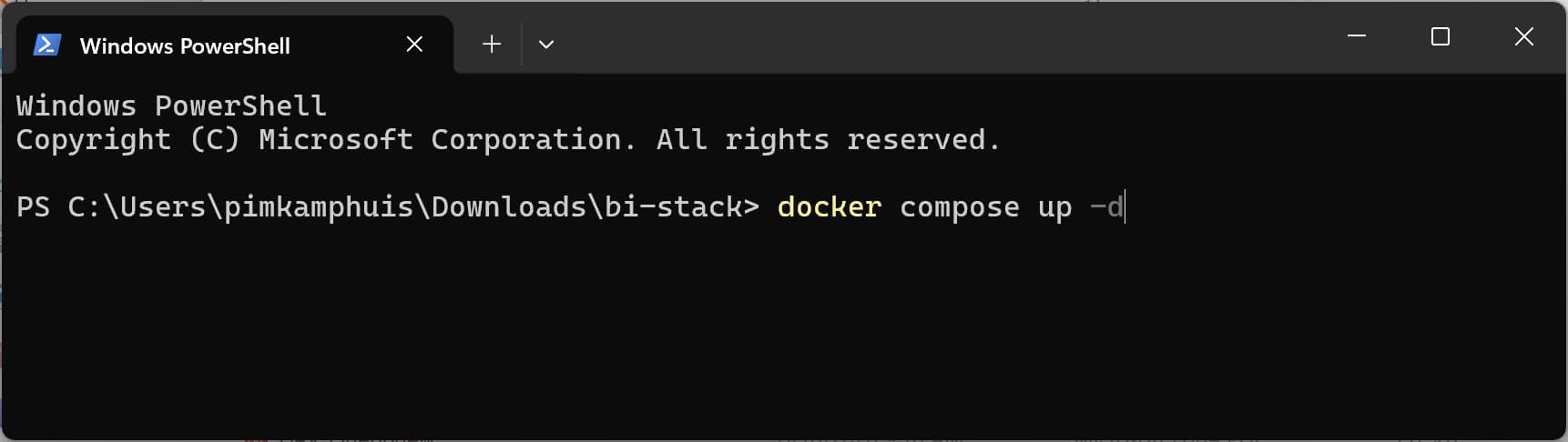 Docker Compose Up