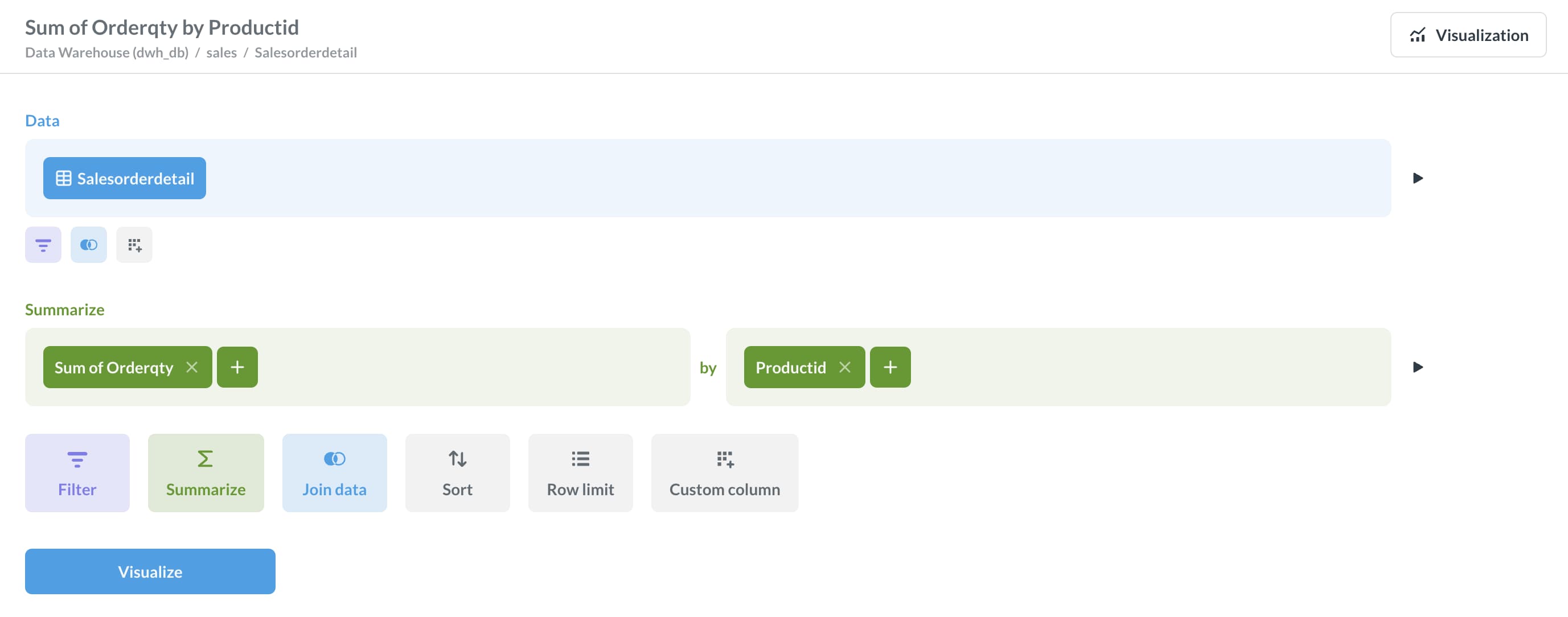 Metabase summarize insights